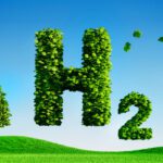 Hydrogen green energy symbol - Ecological Concept