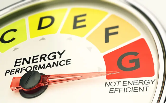 Landlord EPC Rating of G. Not energy efficient property